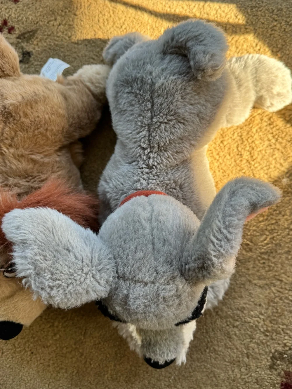Vintage Disney Store exclusive Lady and the Tramp Stuffed Plus Set